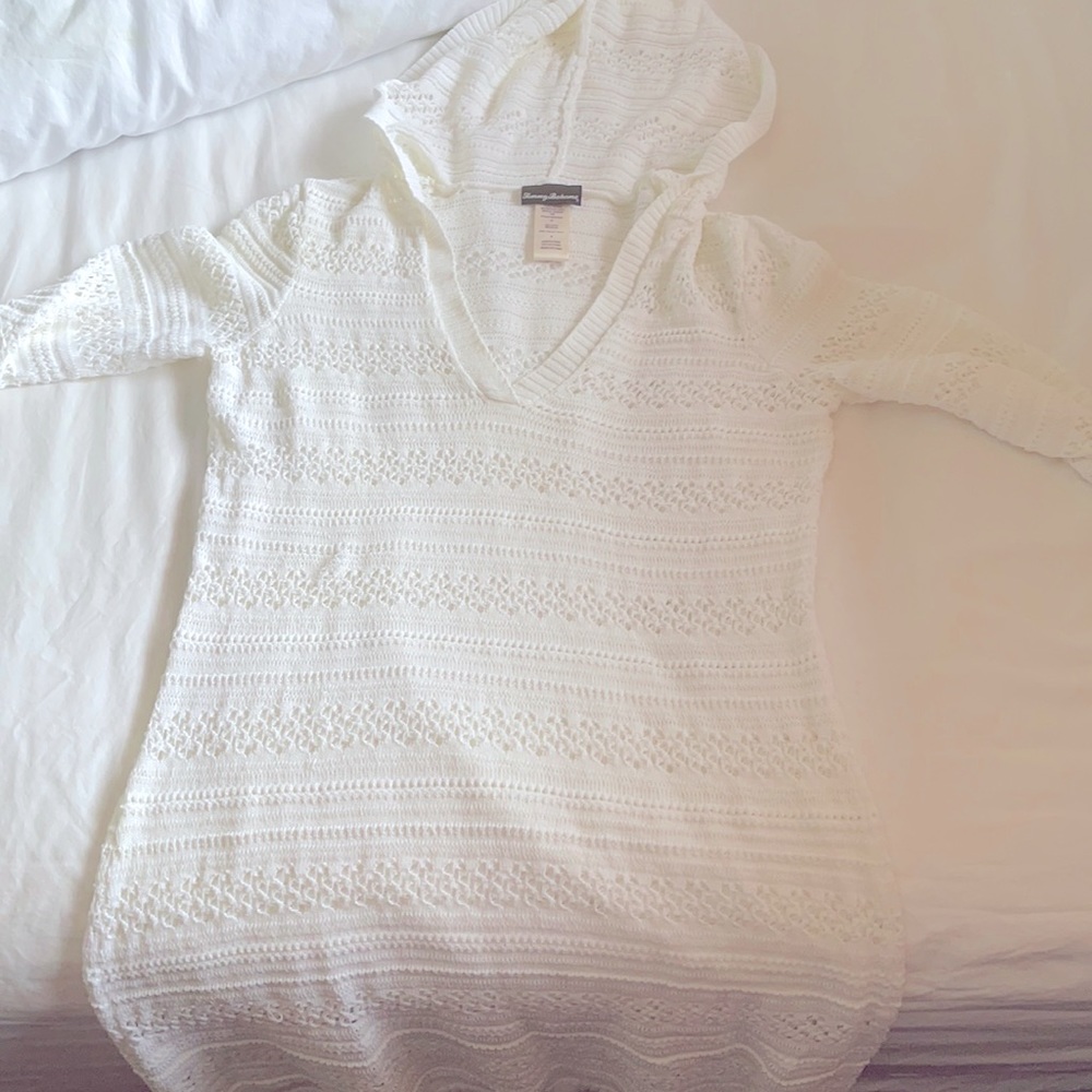 Tommy Bahama hooded swim cover up
